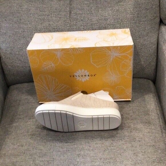 Yellow Box | Meredith Ivory Croc Embossed Mule Sneaker Various Sizes Available - Picture 7 of 10